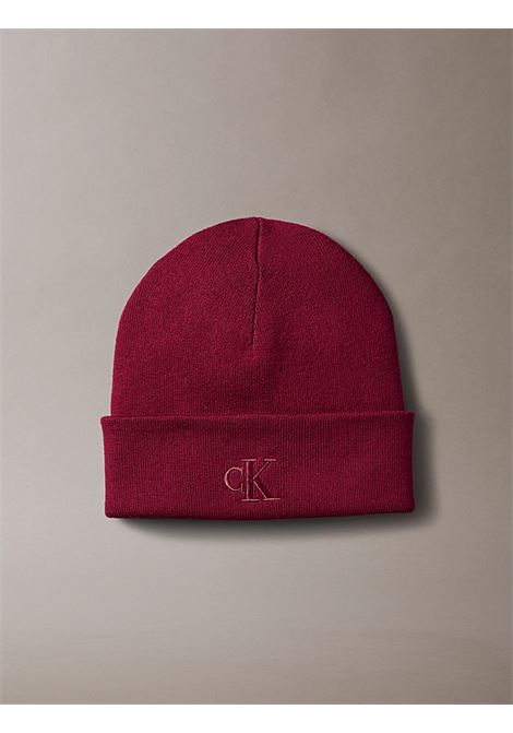 Berretto con signature logo CALVIN KLEIN | LV04D8020GVAQ
